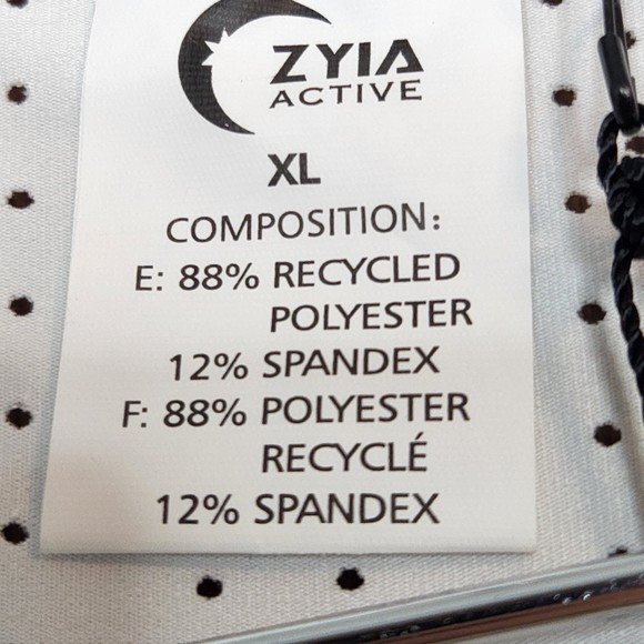 NWT ZYIA Active White Vertical Chill T RC Woman’s Lightweight Shirt Size XL - Picture 7 of 7